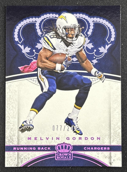 Melvin Gordon 2017 Panini Crown Royale Pink /249 Chargers