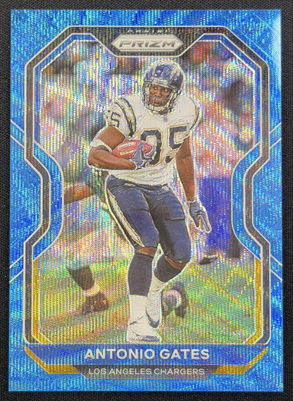 Antonio Gates 2020 Panini Prizm Blue Wave /199 Chargers