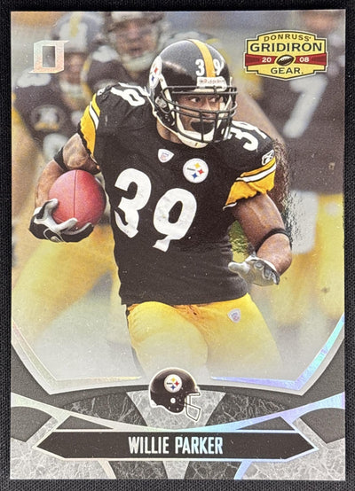 Willie Parker 2008 Donruss Gridiron Gear Jerseys /250 Steelers Sports Trading Cards