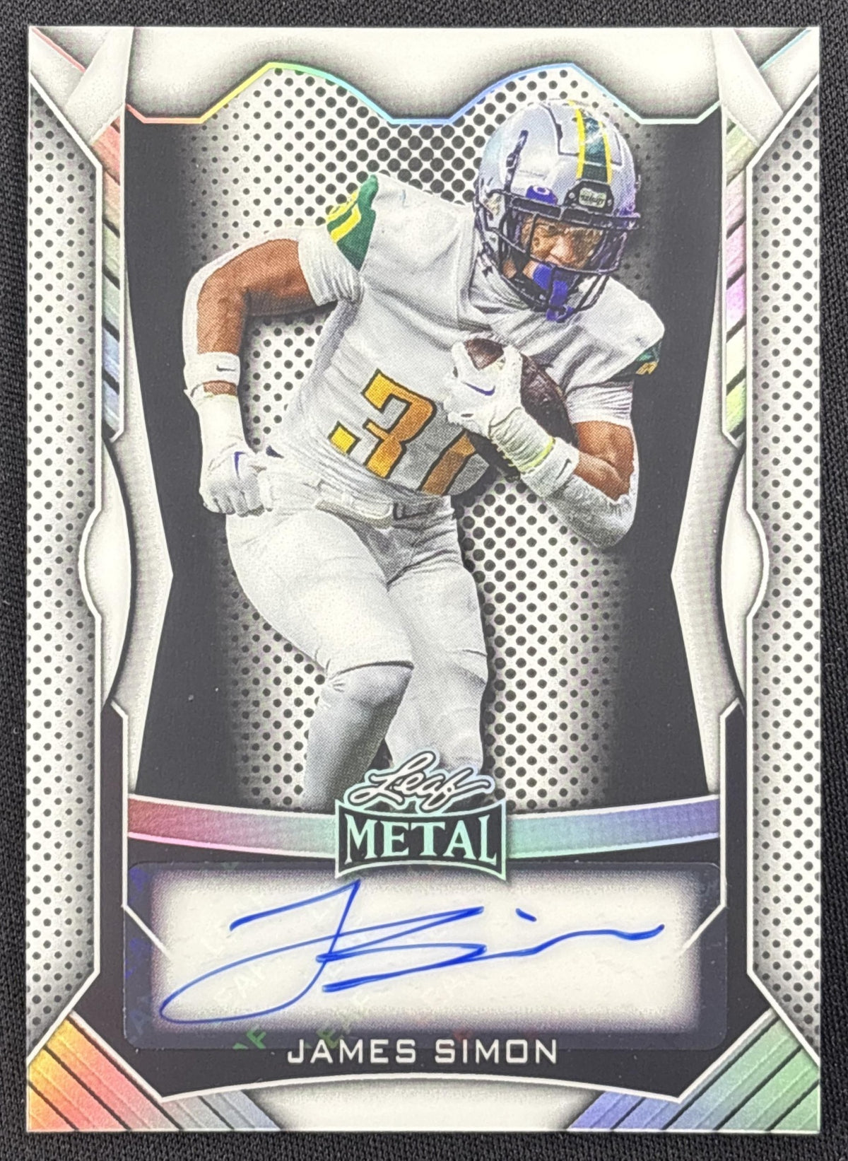 James Simon 2025 Leaf Web Exclusives Metal Auto Prismatic White /45