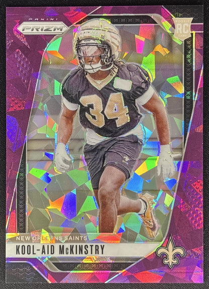 Kool-Aid McKinstry 2024 Panini Prizm Purple Ice /225 Saints Sports Trading Cards