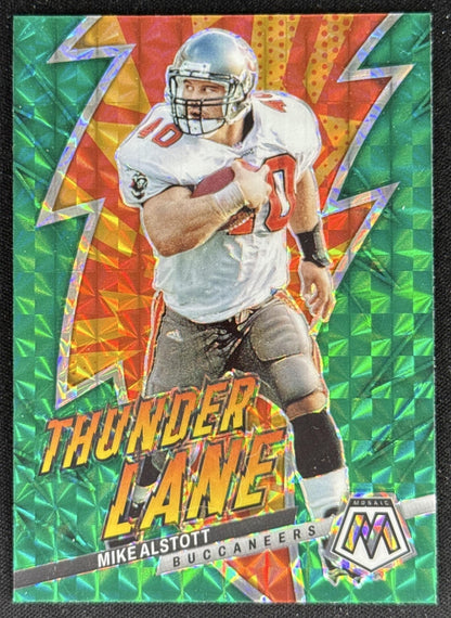 Mike Alstott 2023 Panini Mosaic Thunder Lane Mosaic Green Buccaneers Default Title Sports Trading Card