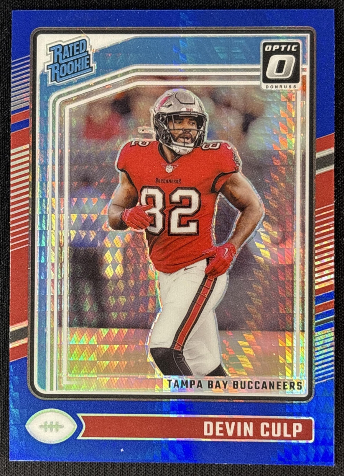 Devin Culp 2024 Panini Donruss Optic Blue Hyper Buccaneers