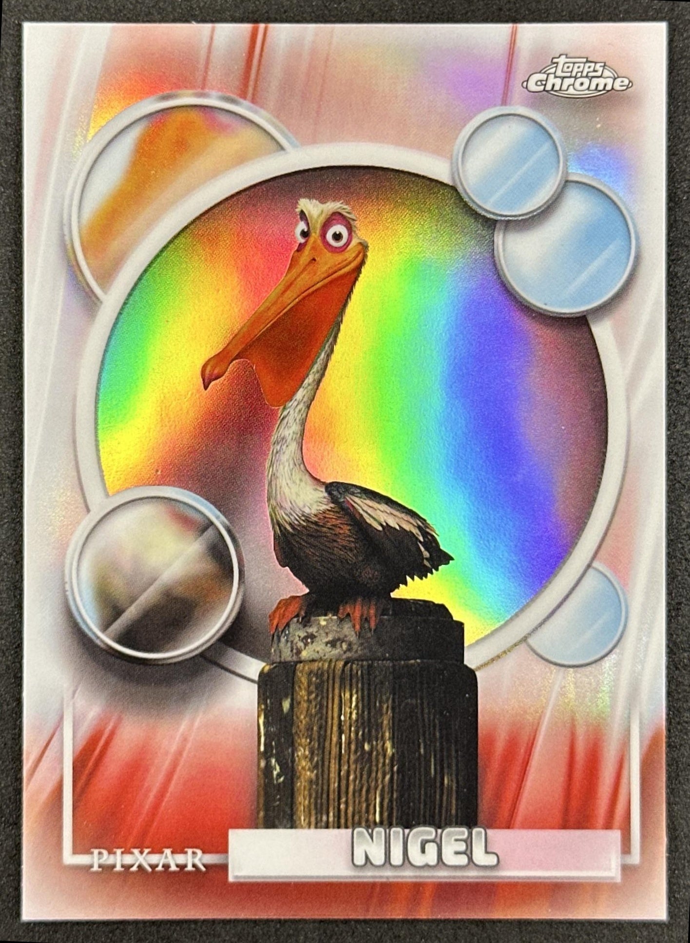 Nigel 2026 Topps Chrome Disney Refractor Finding Nemo Front