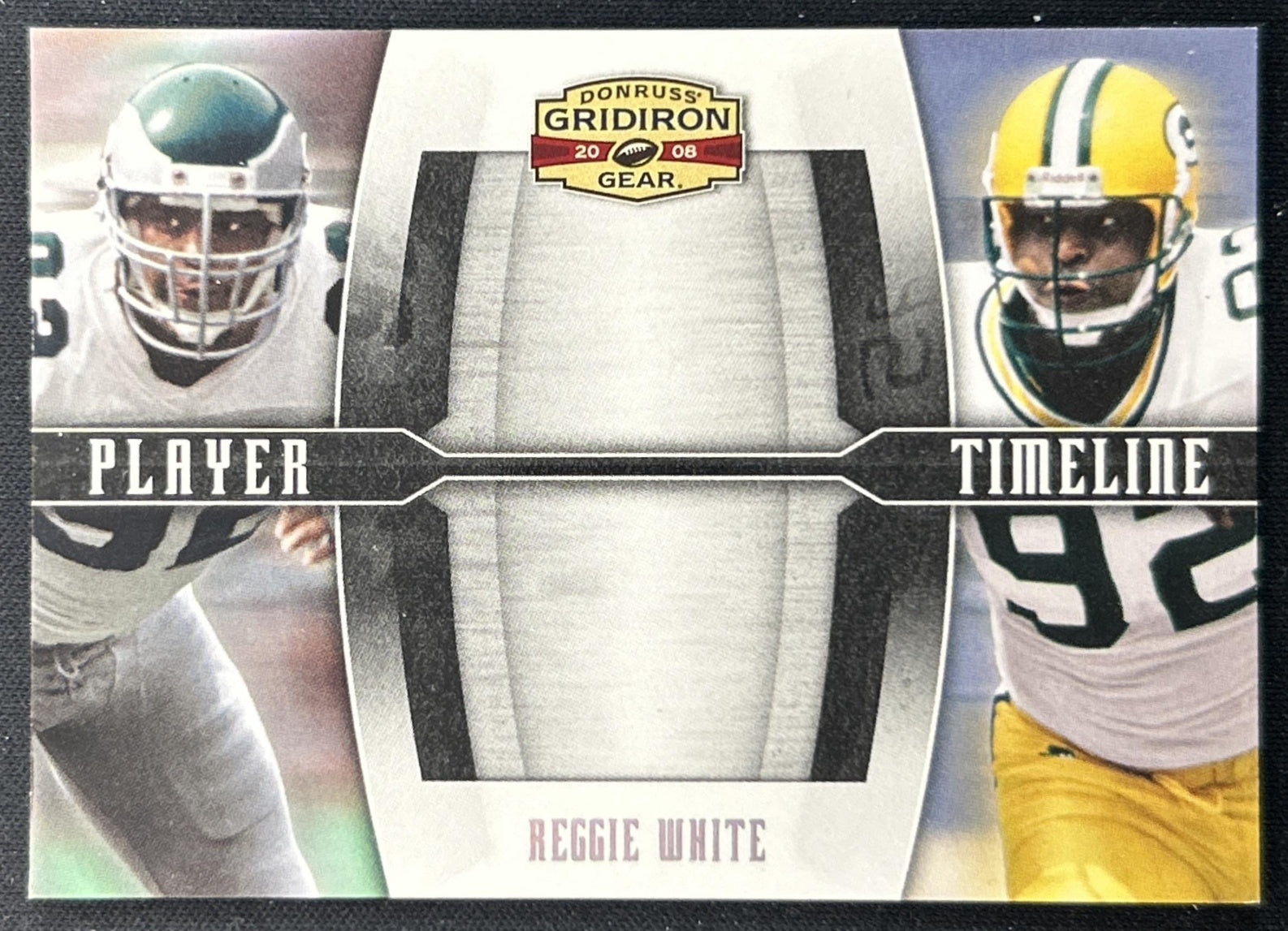 Reggie White 2008 Donruss Gridiron Gear Player Timeline Jerseys /250 front
