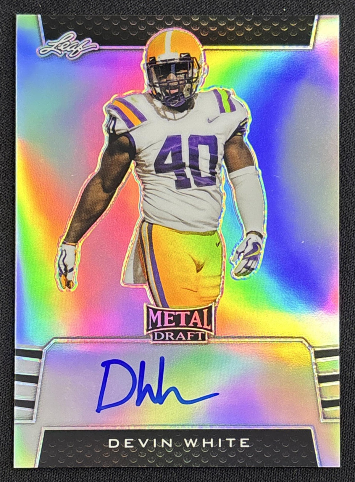Devin White 2019 Leaf Draft Auto Lions