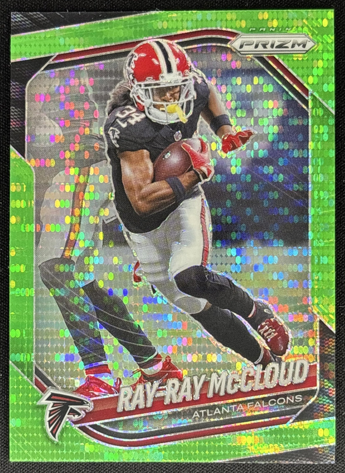 Ray-Ray McCloud 2025 Panini Prizm Neon Green Pulsar Falcons Sports Trading Card