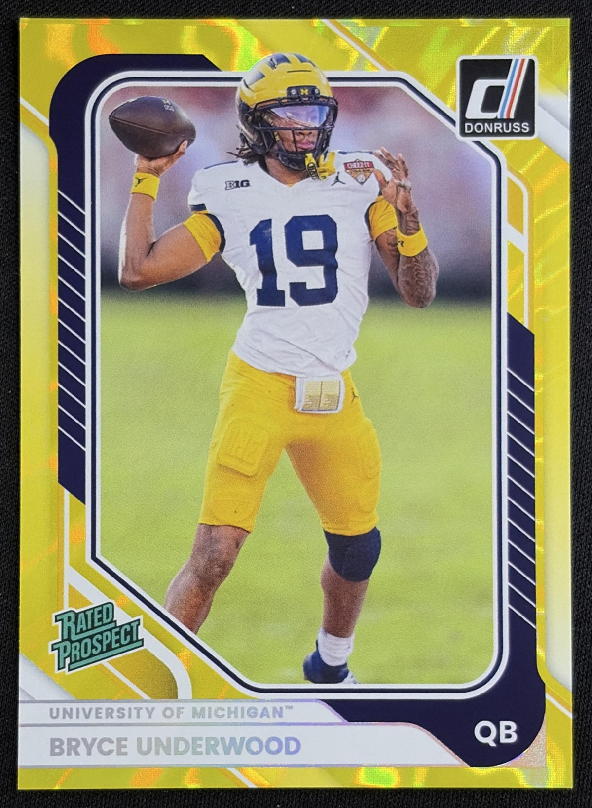 Bryce Underwood 2026 Panini Donruss Lighting Wolverines