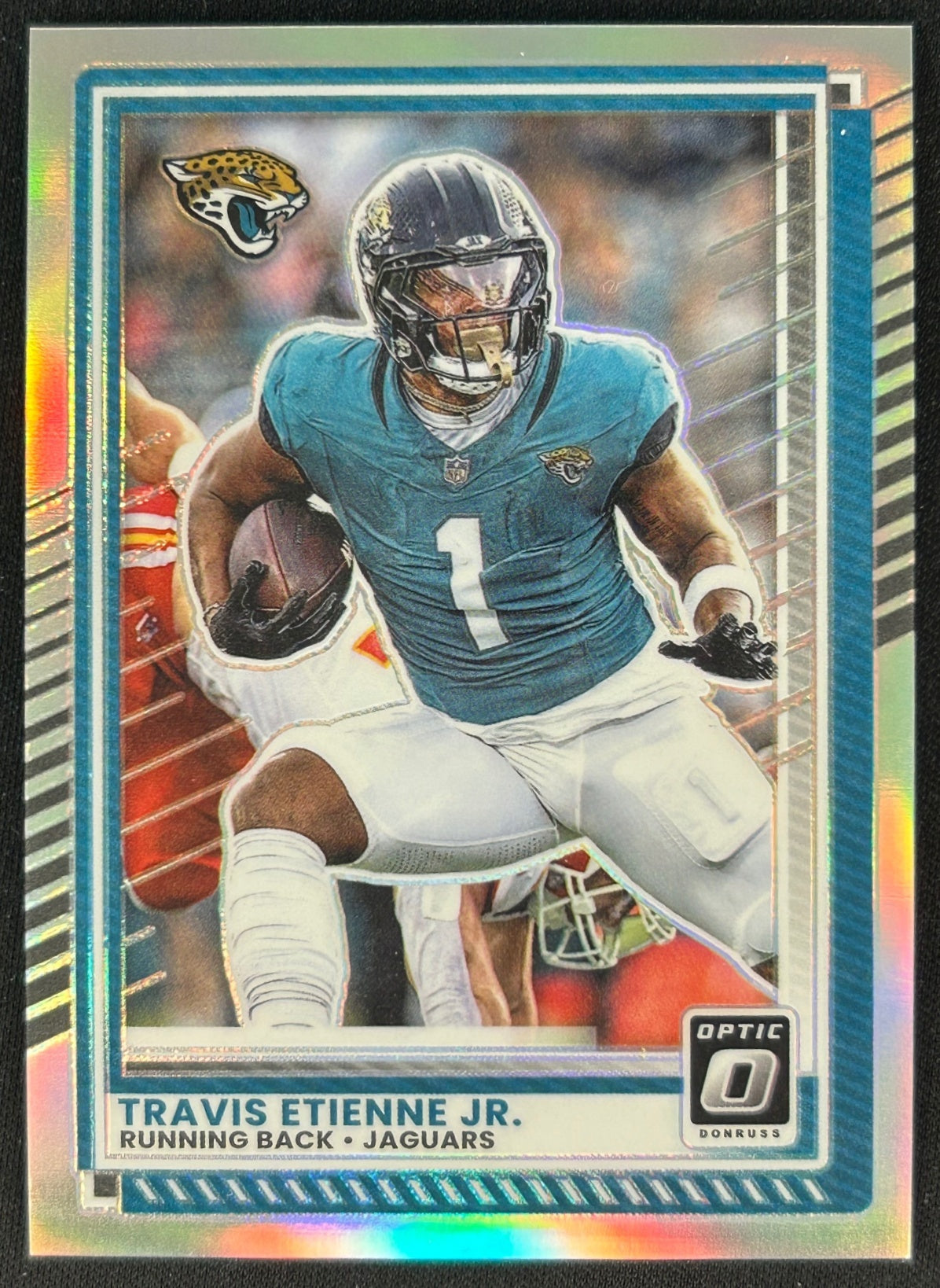 Travis Etienne Jr. Optic Holo Jacksonville Jaguars Sports Trading Cards
