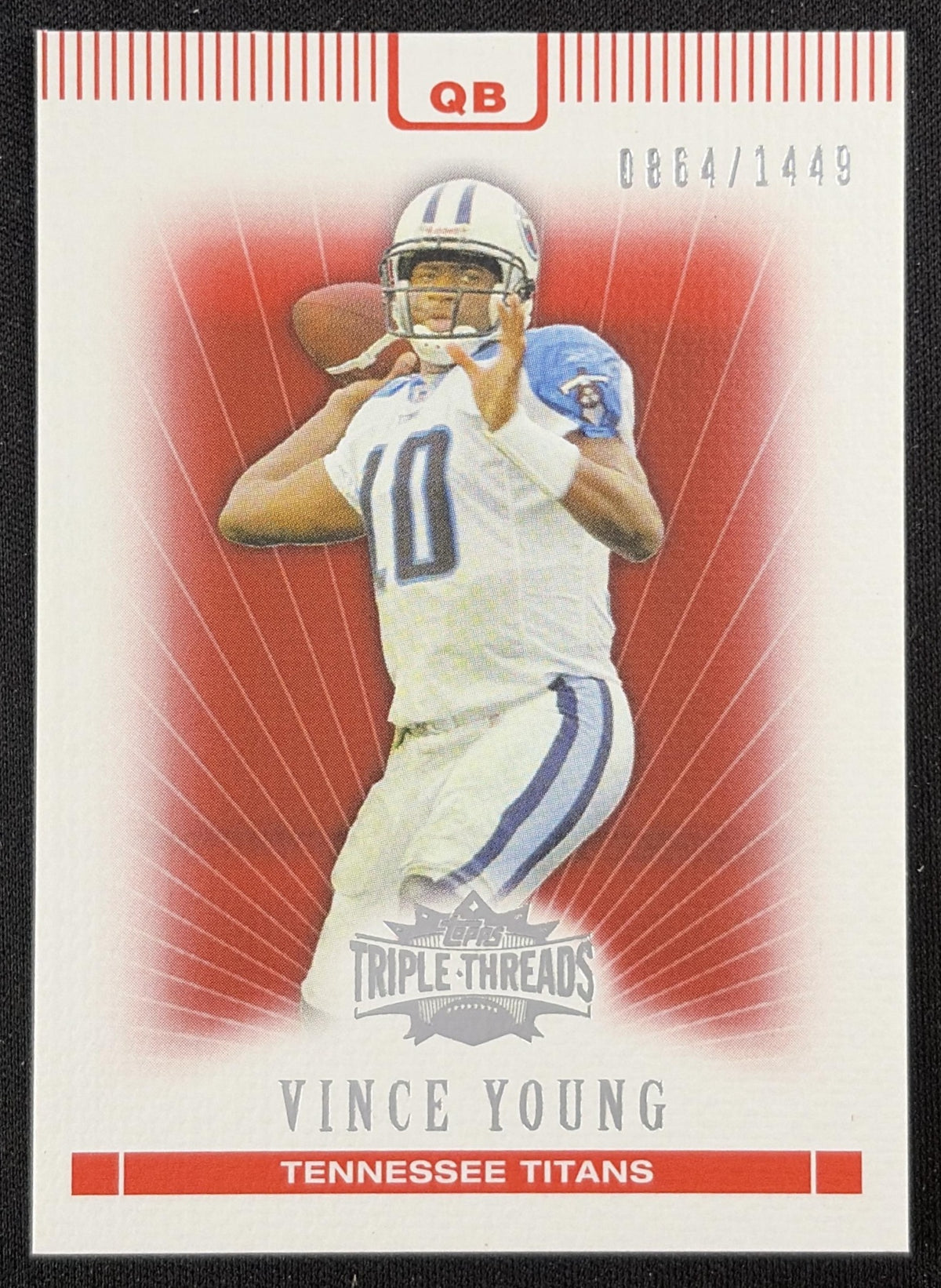 Vince Young 2007 Topps Triple Threads /1449 Titans