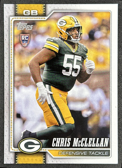 Chris McClellan 2026 Topps Flagship Rookie Packers Sports Trading Cards