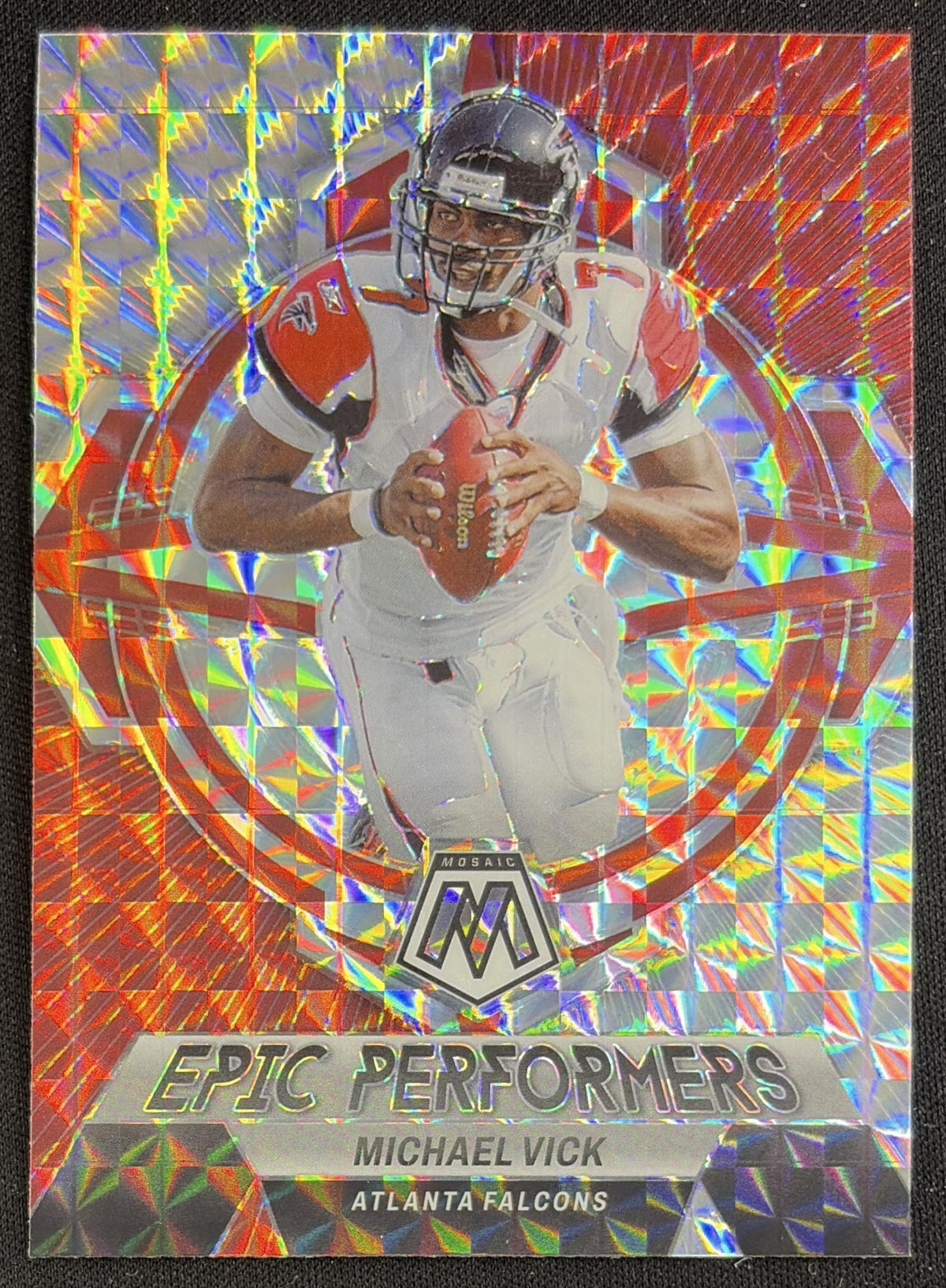 Michael Vick 2023 Panini Mosaic Epic Performers Mosaic Falcons Sports Trading Card
