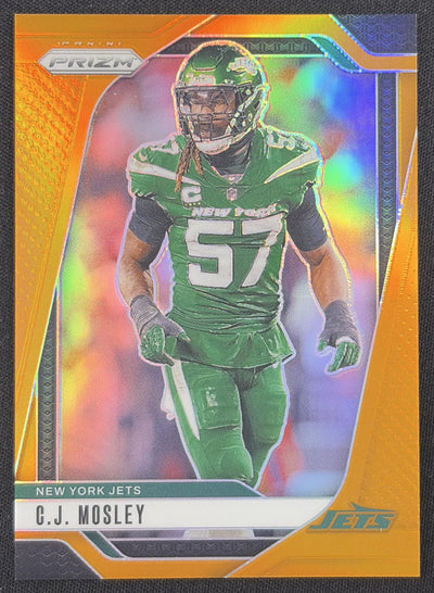 C.J. Mosley 2024 Panini Prizm Orange /249 Jets