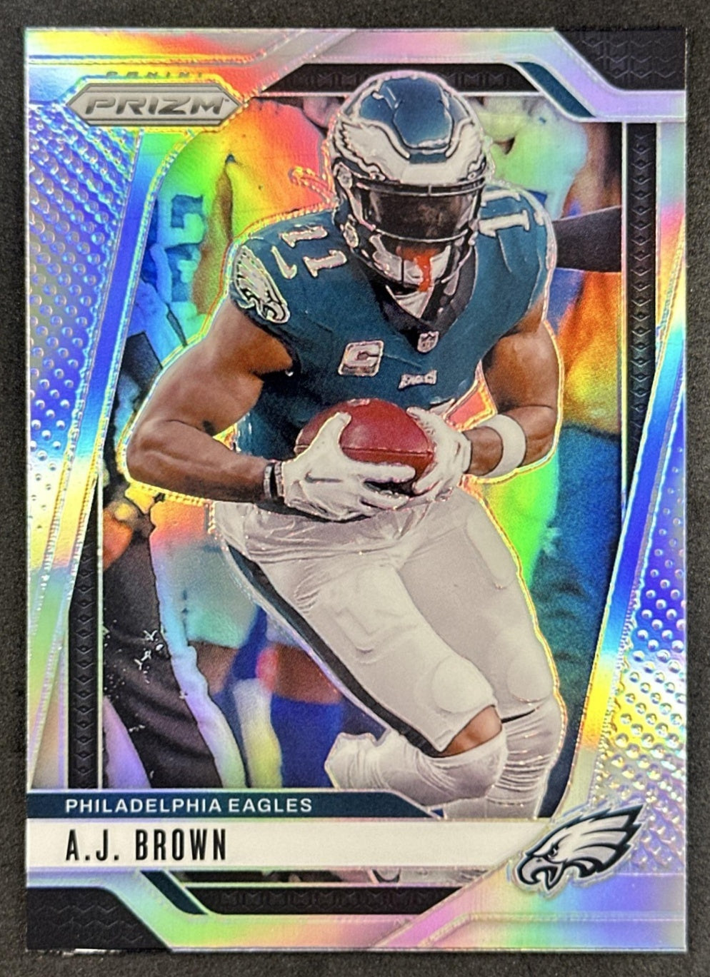 A.J. Brown 2024 Panini Prizm Silver Eagles Sports Trading Card