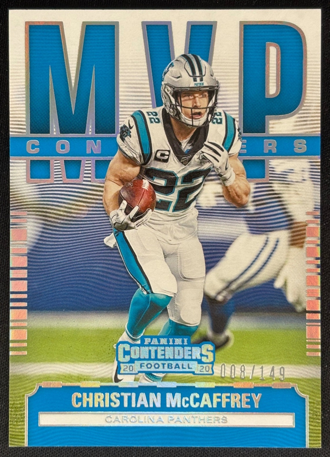 Christian McCaffrey 2020 Panini Contenders MVP Silver /149 Panthers Sports Trading Cards