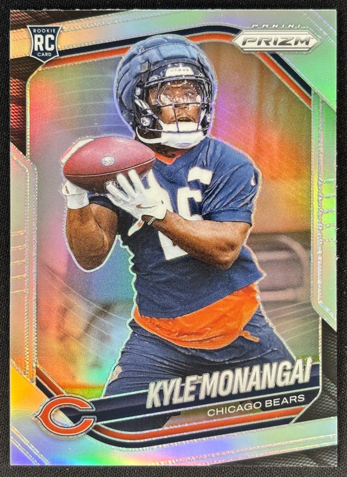 Kyle Monangai 2025 Prizm Silver Rookie Bears Sports Trading Cards