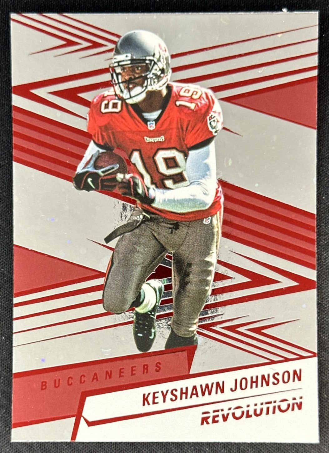 Keyshawn Johnson 2025 Panini Revolution Red Cosmo Buccaneers