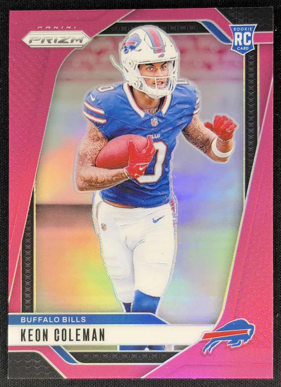 Keon Coleman 2024 Panini Prizm Pink Bills Front