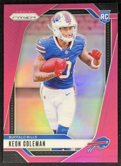 Keon Coleman 2024 Panini Prizm Pink Bills Front