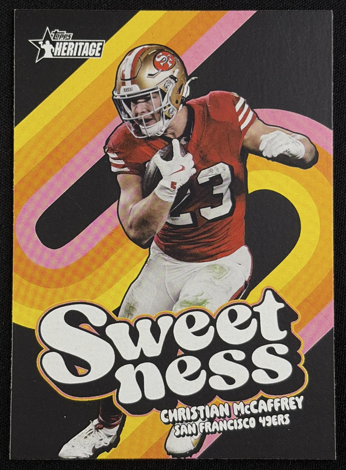 Christian McCaffrey 2026 Topps Heritage Sweetness 49ers