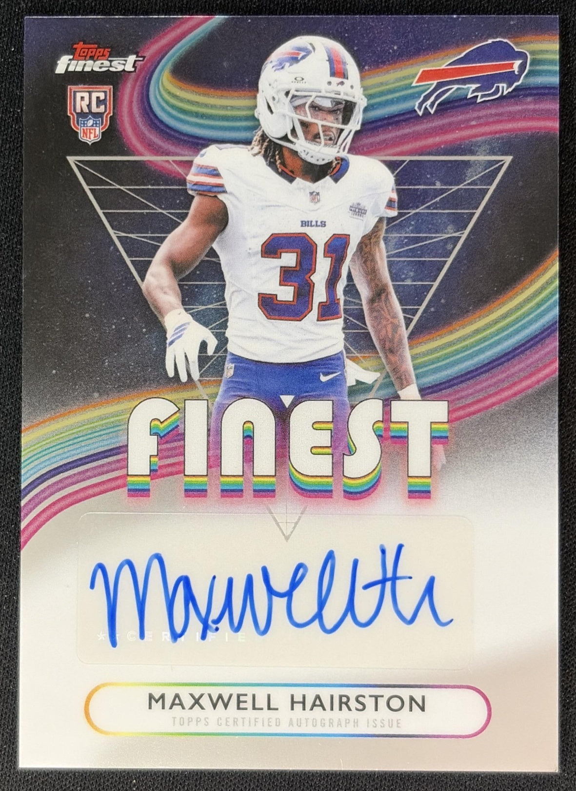 Maxwell Hairston 2025 Topps Finest Rookie Auto Bills front