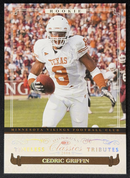 Cedric Griffin 2006 Donruss Classics Timeless Tributes Silver /50 Vikings front