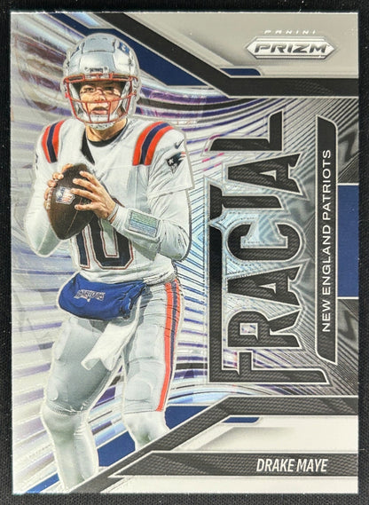 Drake Maye 2025 Panini Prizm Fractal Patriots Sports Trading Cards