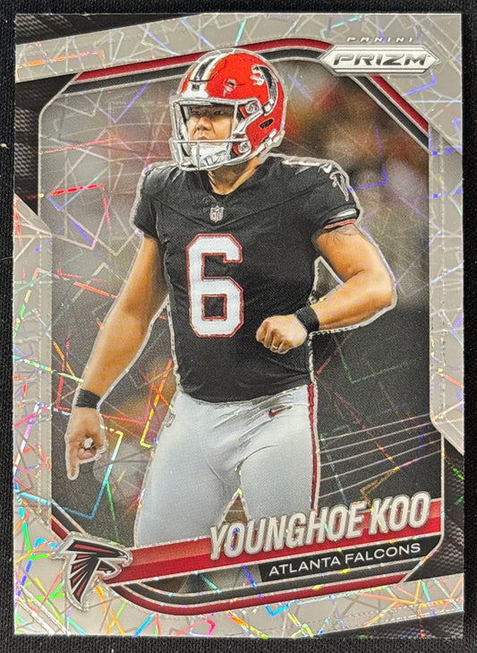 Younghoe Koo 2025 Prizm Lazer Prizms Falcons - Front