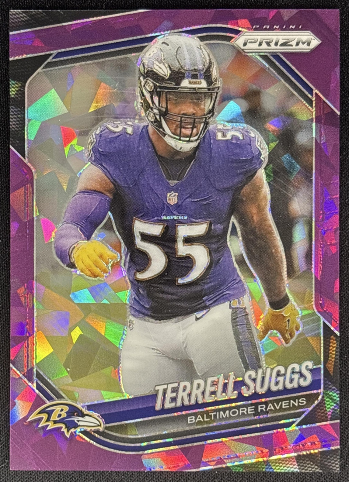 Terrell Suggs 2025 Panini Prizm Purple Ice /225 Ravens Default Title Sports Trading Cards