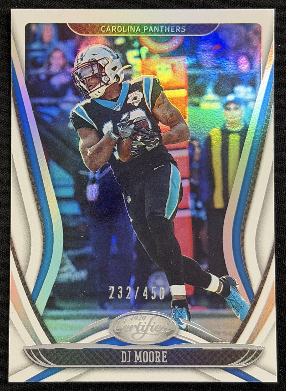 DJ Moore 2020 Panini Certified Mirror /450 Panthers sports trading card front