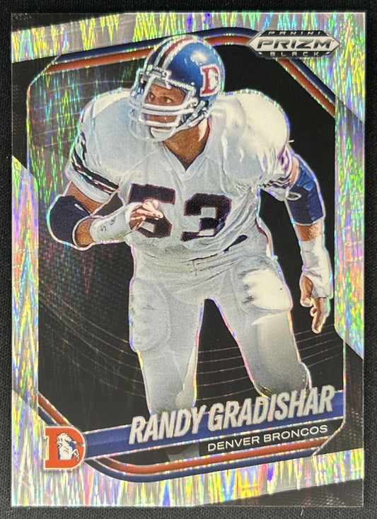 Randy Gradishar 2025 Panini Prizm Black Skewed /249 Broncos front