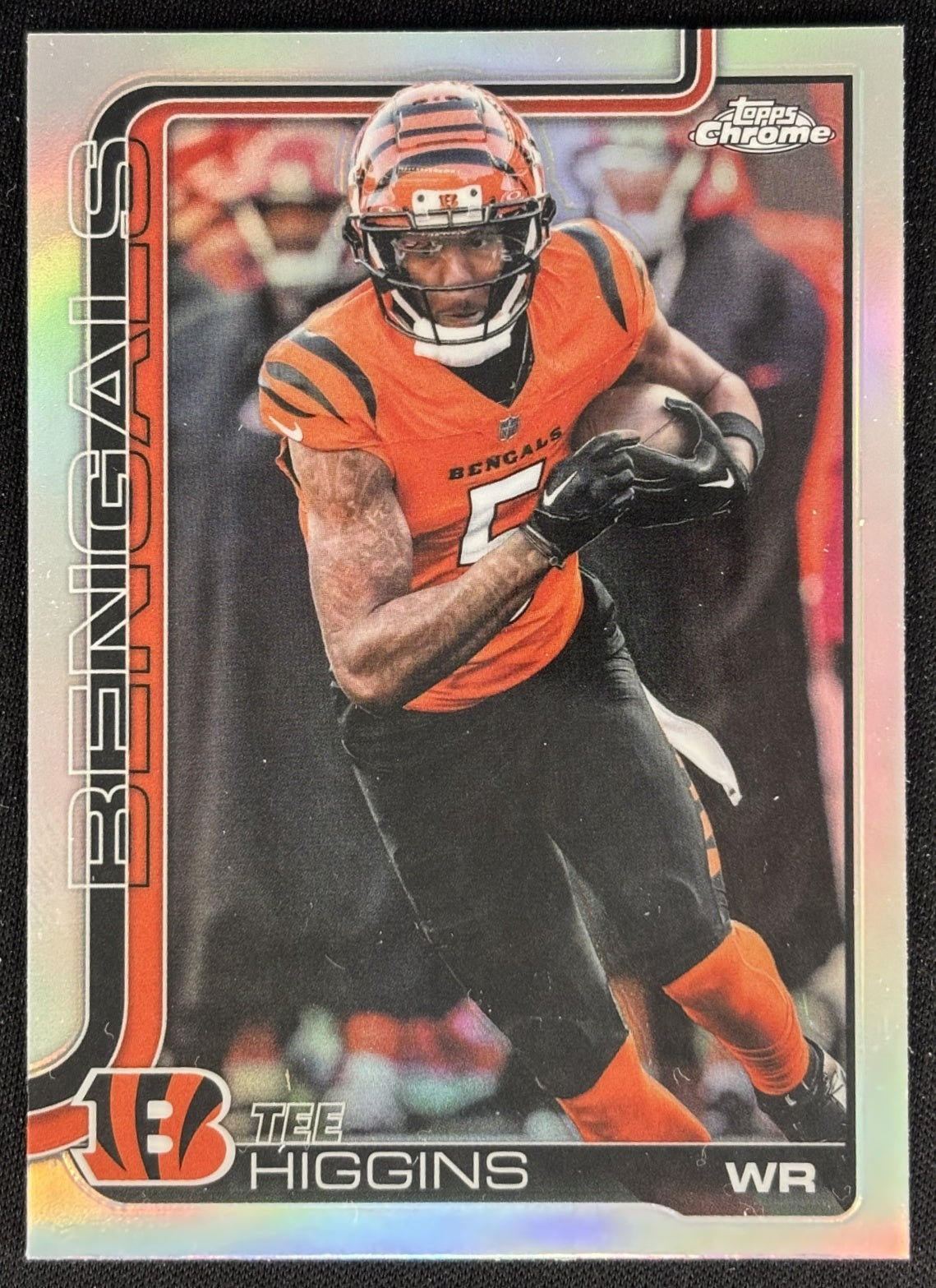 Tee Higgins 2025 Topps Chrome Refractor Bengals Sports Trading Cards
