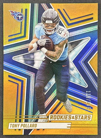 Tony Pollard 2025 Panini Rookies & Stars Orange /249 Titans Default Title Sports Trading Cards