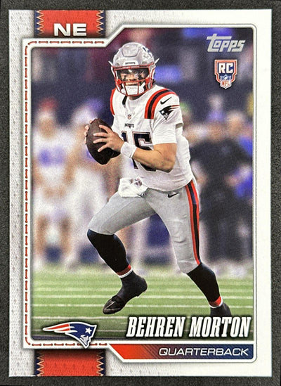 Behren Morton 2026 Topps Flagship Rookie Patriots Sports Trading Card