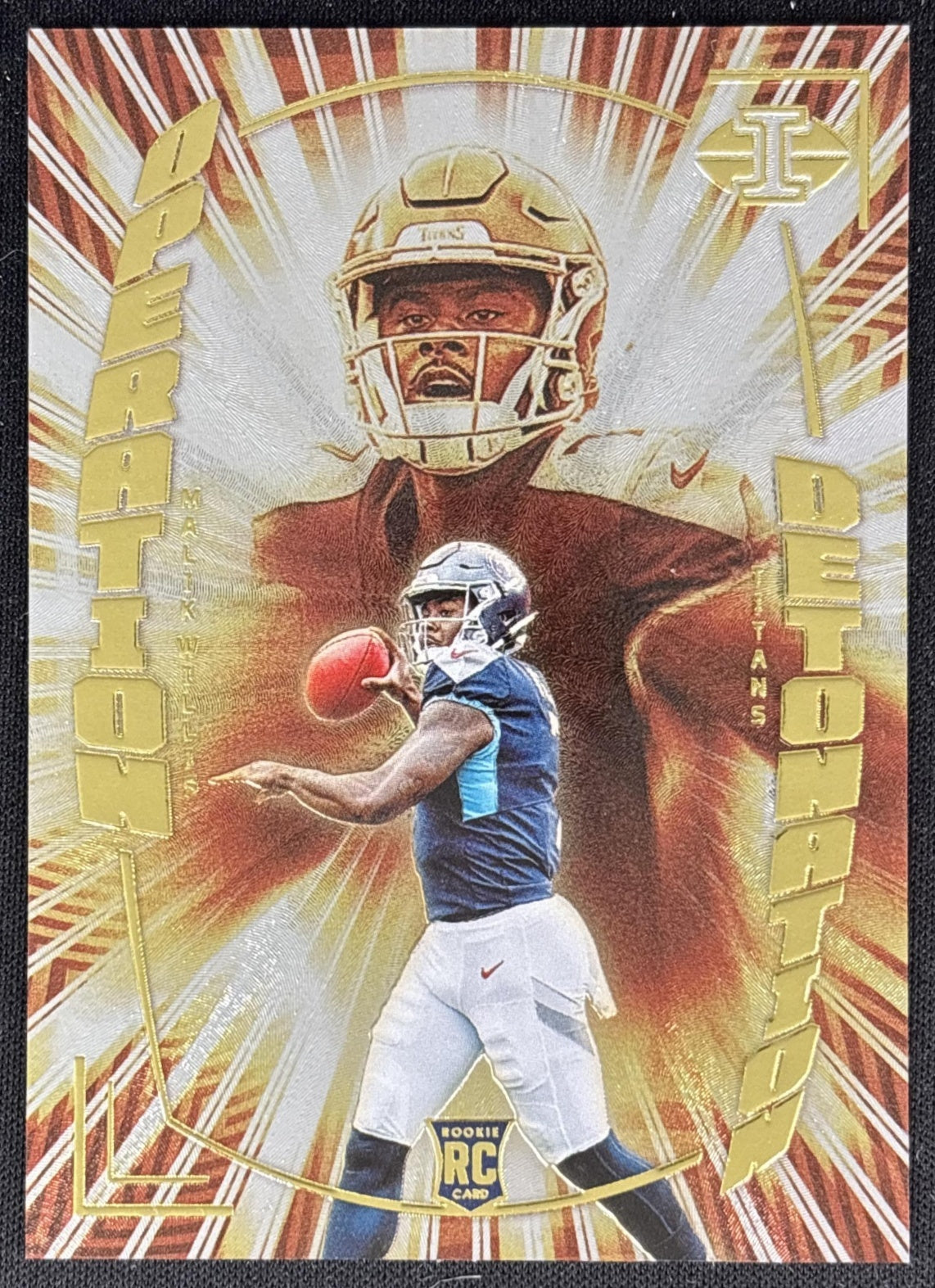 Malik Willis 2022 Panini Illusions Operation Detonation Titans Sports Trading Cards