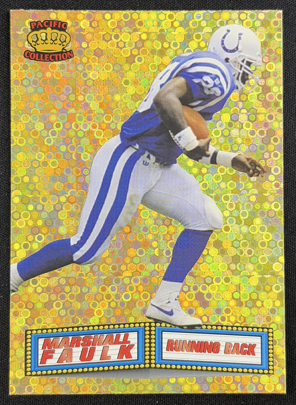 Marshall Faulk 1994 Pacific Marquee Prisms Gold Colts Sports Trading Card