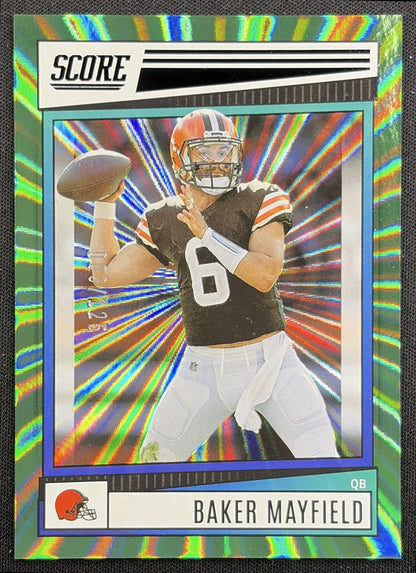 Baker Mayfield 2022 Panini Score Spokes /125 Browns