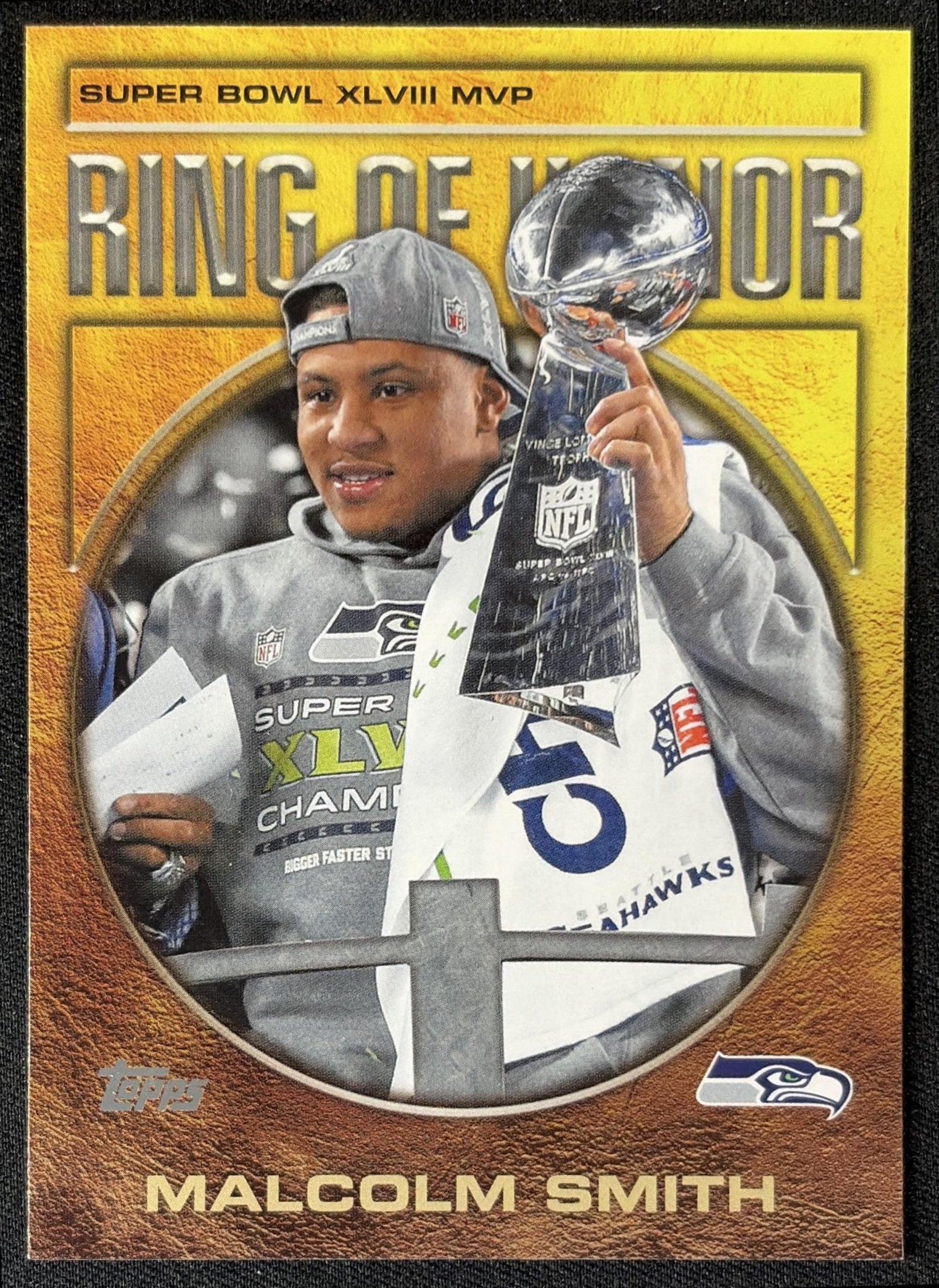 Malcolm Smith 2026 Topps Ring of Honor Seahawks front
