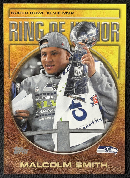 Malcolm Smith 2026 Topps Ring of Honor Seahawks front