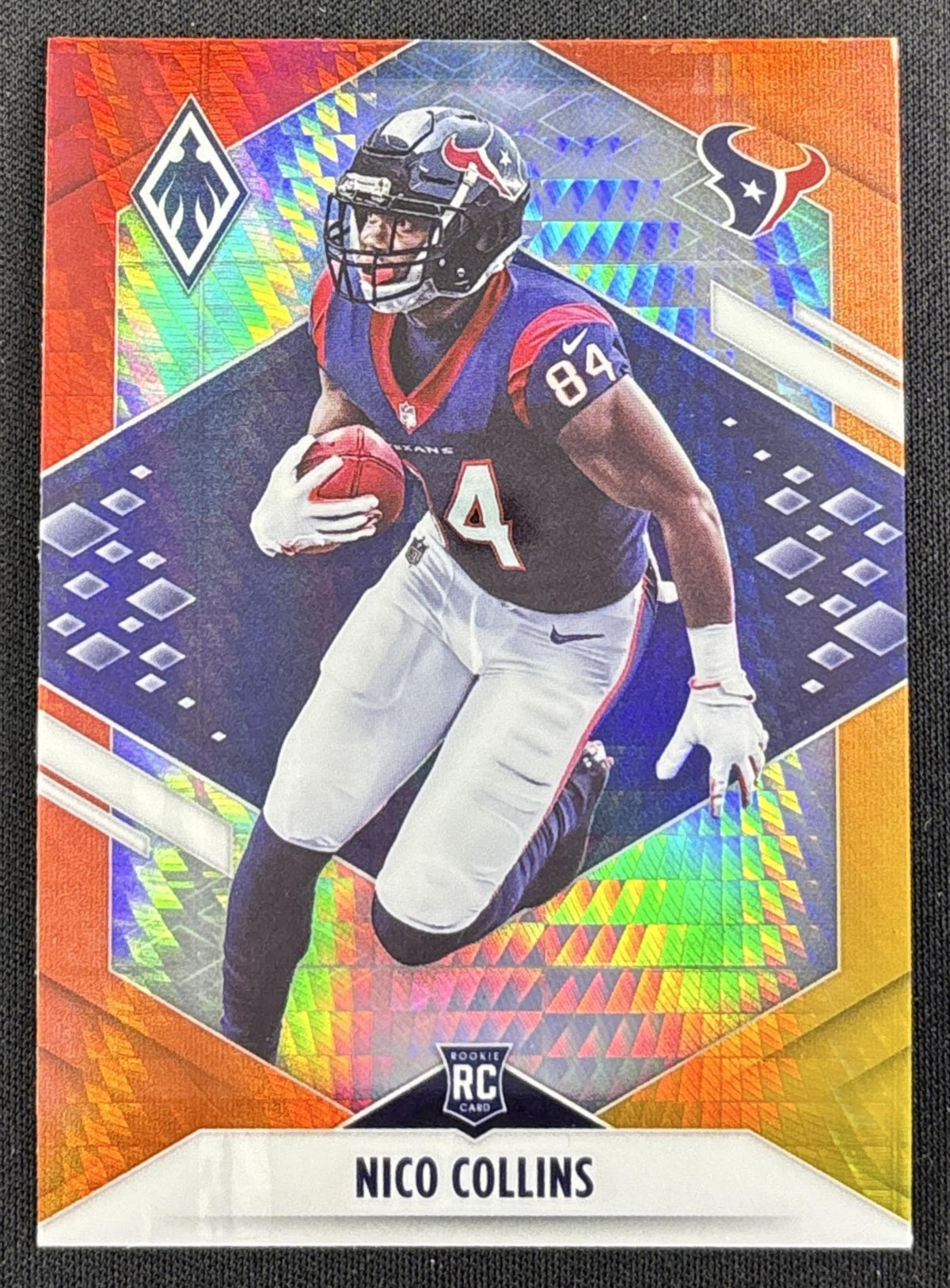 Nico Collins 2021 Panini Phoenix Fire Burst Texans