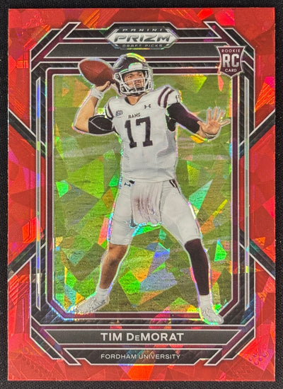 Tim DeMorat 2023 Panini Prizm Draft Picks Prizms Red Ice Commanders Sports Trading Cards