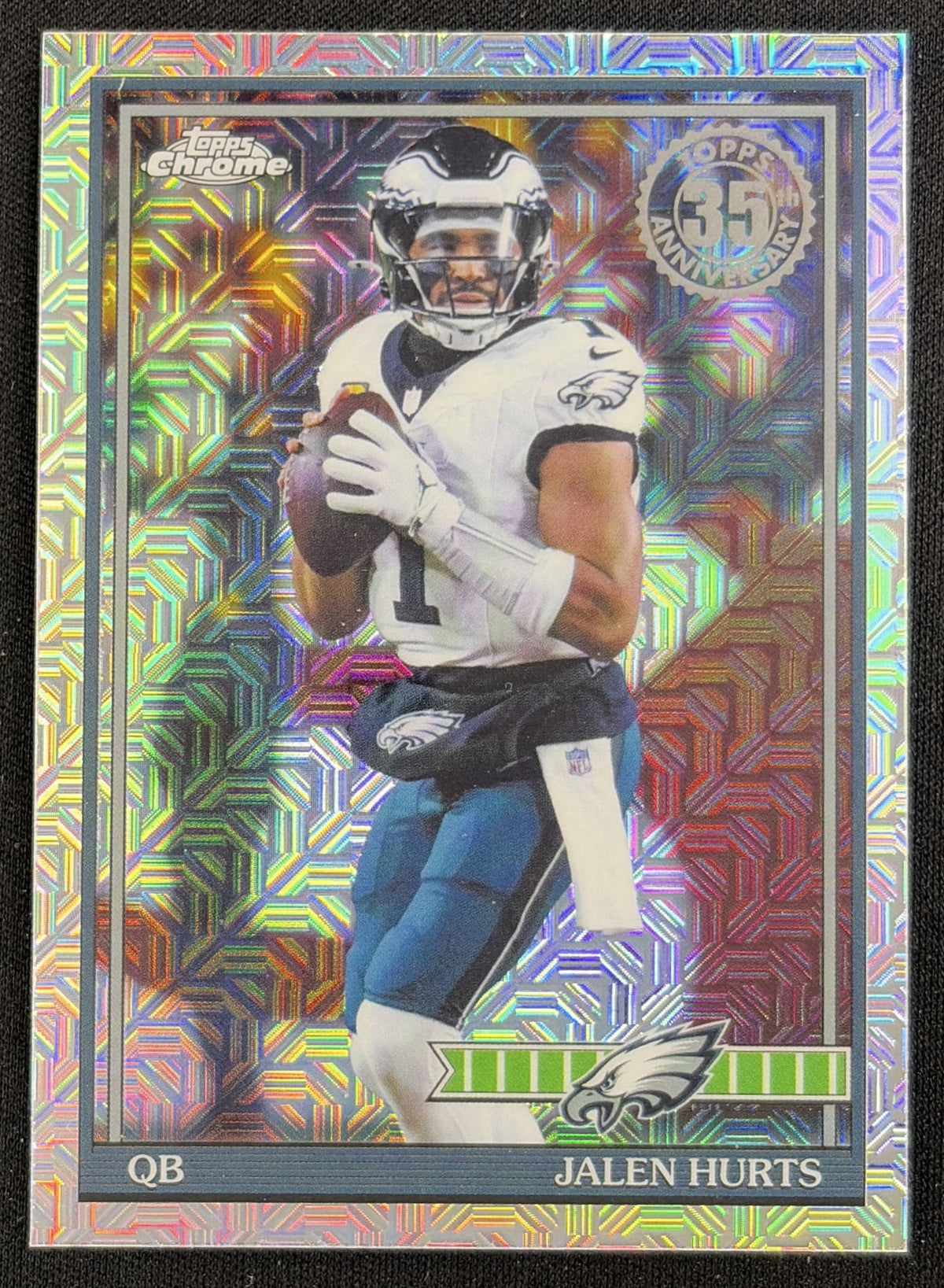 Jalen Hurts 2026 Topps 1991 Chrome Mojo Refractor Eagles