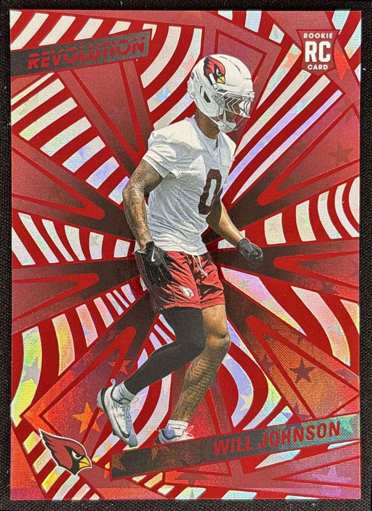 Will Johnson 2025 Panini Revolution Rookies Red Astro Cardinals front