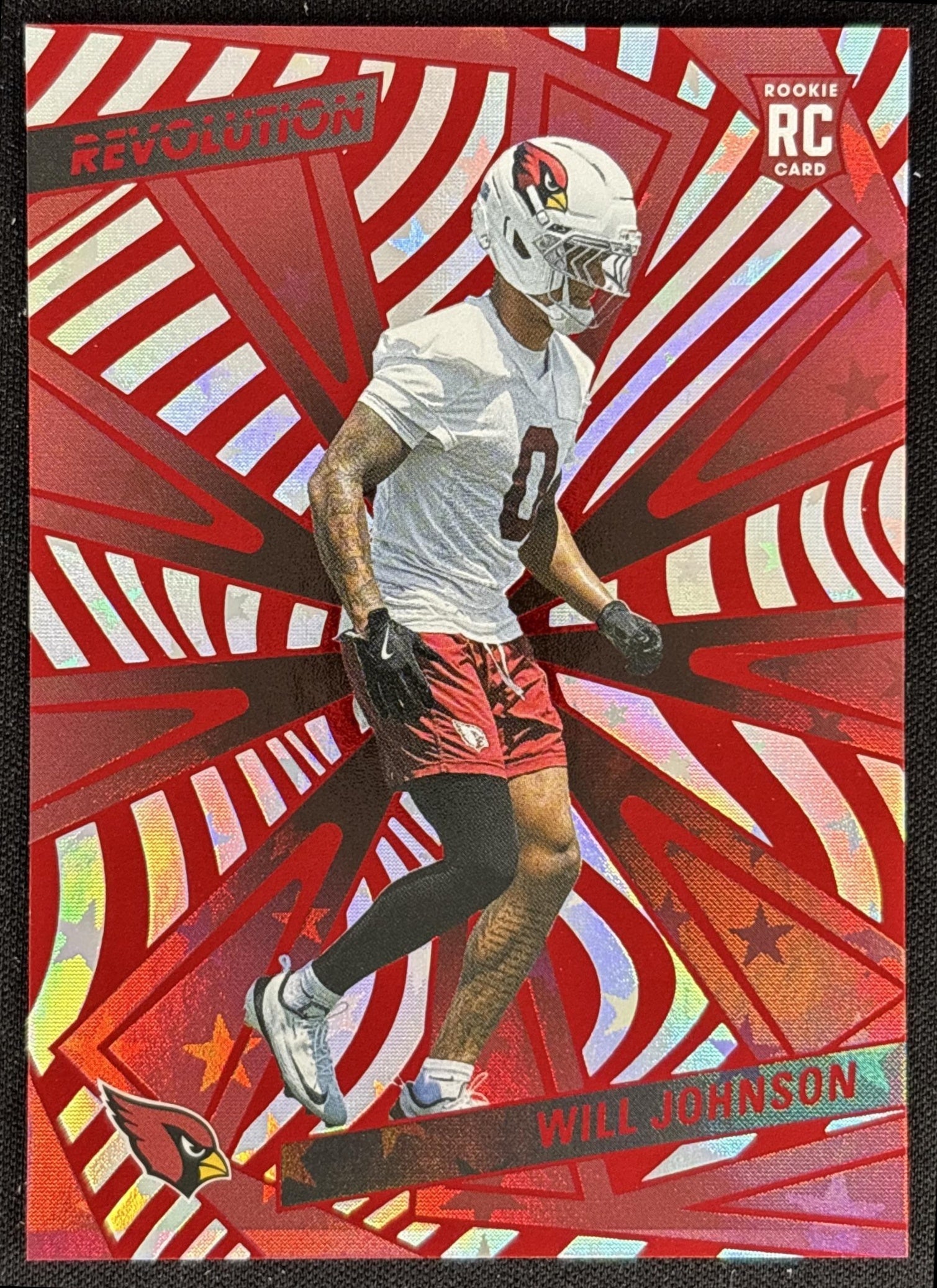 Will Johnson 2025 Panini Revolution Rookies Red Astro Cardinals front