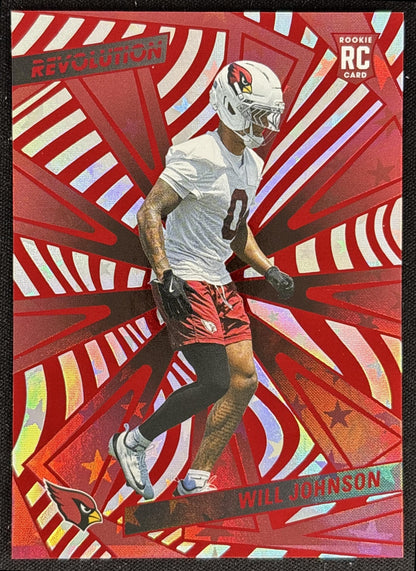 Will Johnson 2025 Panini Revolution Rookies Red Astro Cardinals front