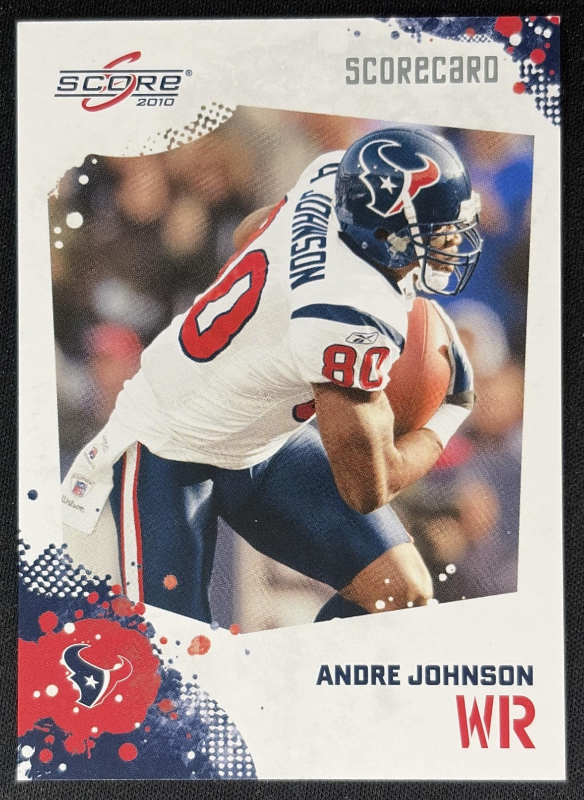 Andre Johnson 2010 Panini Score Scorecard /499 Texans Sports Trading Cards