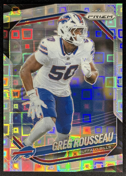 Greg Rousseau 2025 Panini Prizm Pandora /400 Bills front