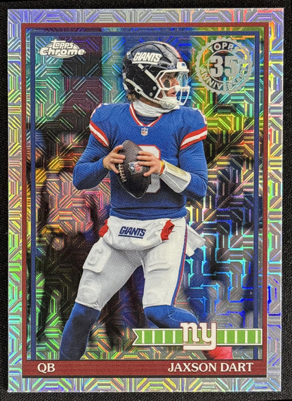 Jaxson Dart 2026 Topps 1991 Chrome Mojo Refractor Giants
