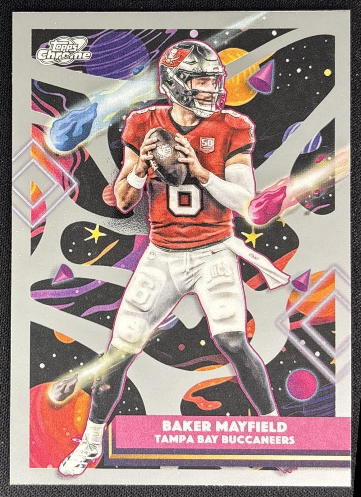 Baker Mayfield 2025 Topps Chrome Buccaneers front