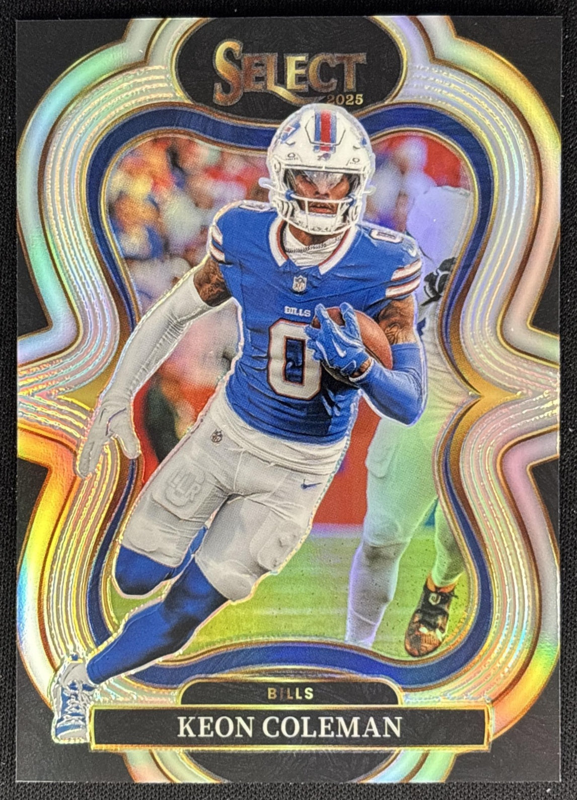 Keon Coleman 2025 Panini Select Suite Level Silver Prizm Bills front